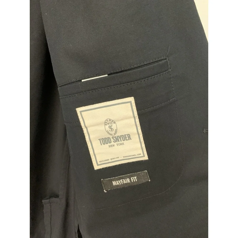 Todd Snyder New York Mayfair Fit Blazer 40R Black Prep Ivy Academia Wear To Work